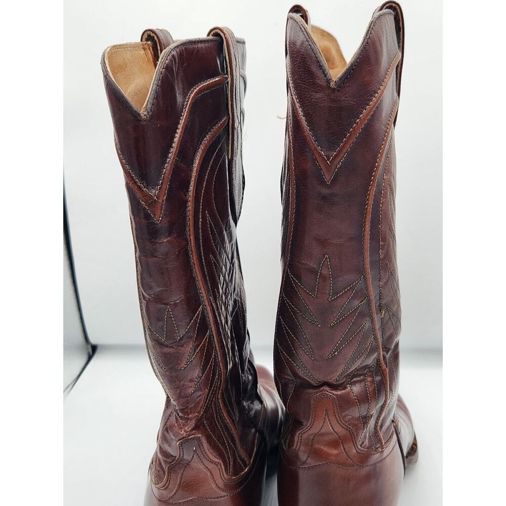 Vintage Dan Post Brown Cowboy Western Boots 6683 Mens Sz 9 D - Picture 9 of 15
